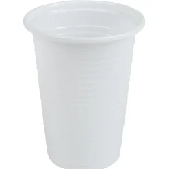 Gobelet plastique blanc réutilisable x100-Gifi New