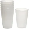 Gobelet plastique blanc translucide 27 cl x6-Gifi