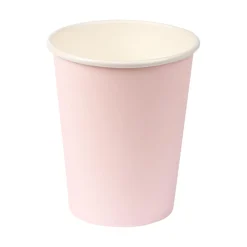 Gobelet rose pâle en carton 25 cl x12-Gifi Online