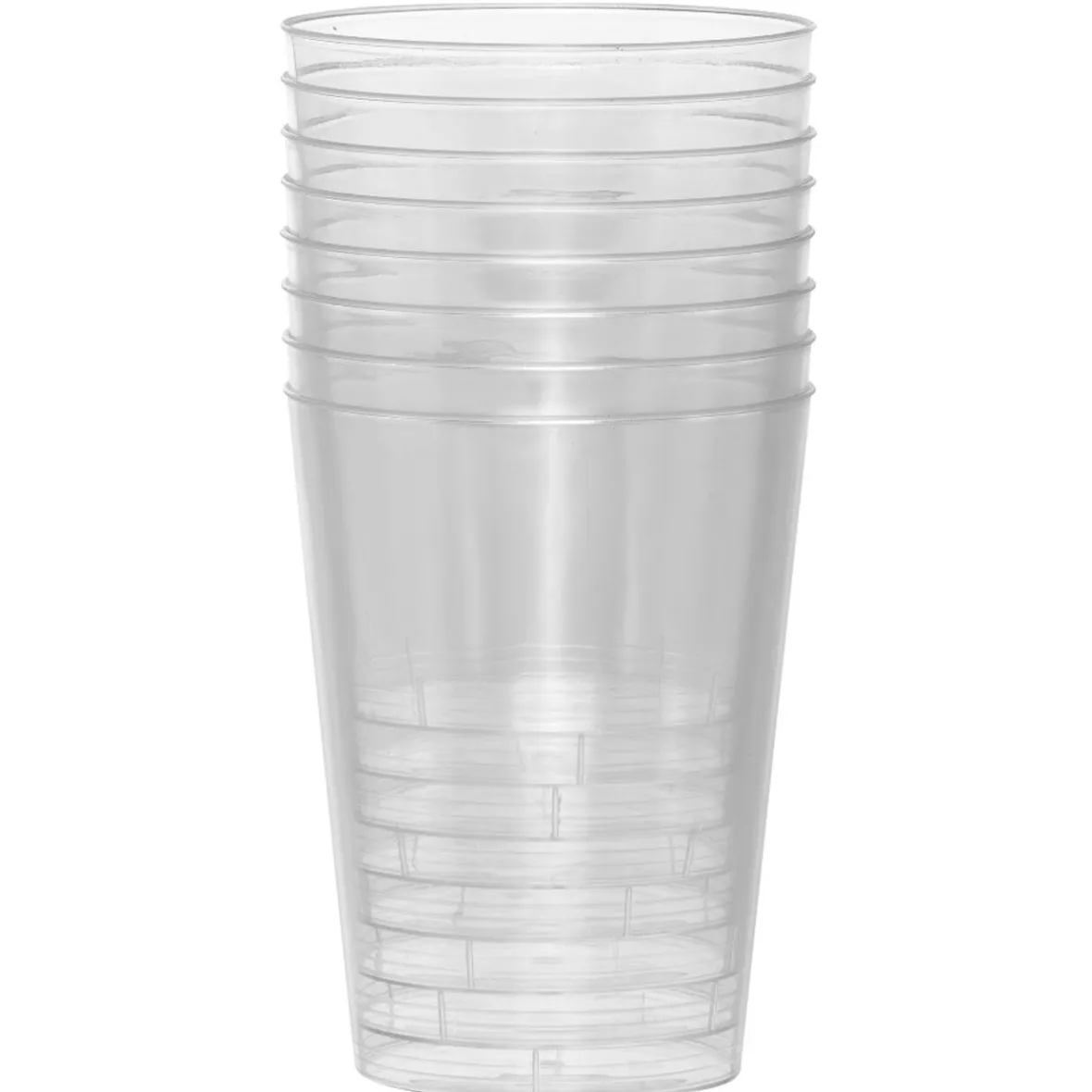 Gobelet transparent en plastique réutilisable 30 cl x8-Gifi Sale