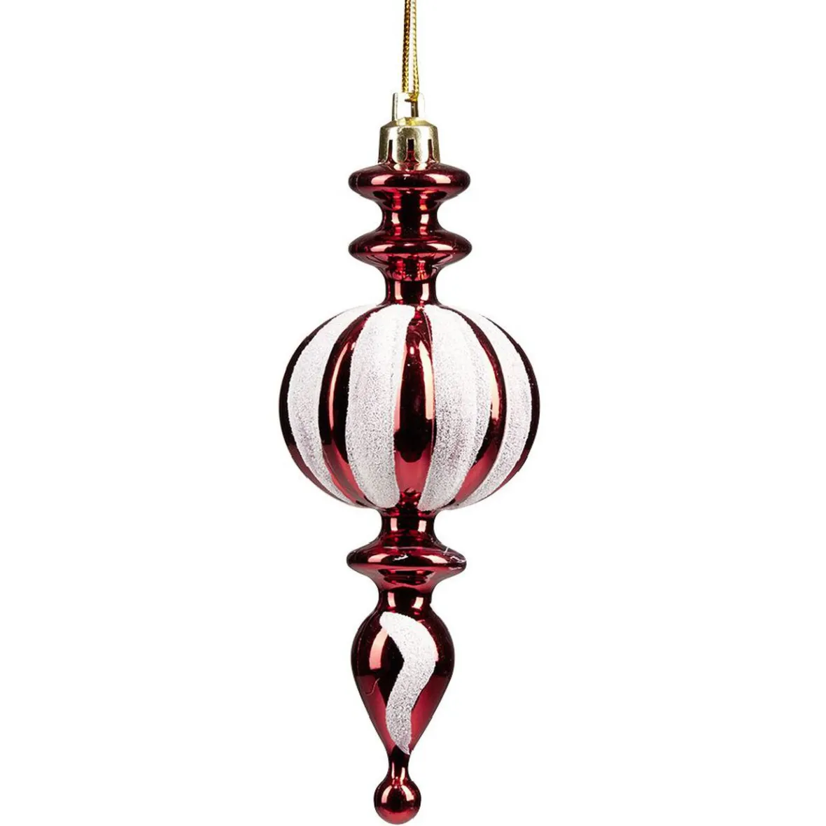 Gouttelette à suspendre blanc et rouge brillant H.14,5 cm-Gifi Sale