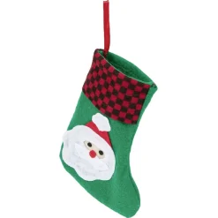 Grande chaussette de Noël en feutre x2-Gifi