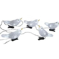 Guirlande 5 oiseaux lumineuse solaire extérieur 30 LED-Gifi Best