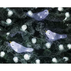 Guirlande 5 oiseaux lumineuse solaire extérieur 30 LED-Gifi Best