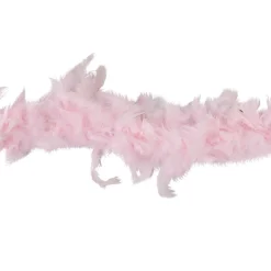 Guirlande Boa plumes roses Noël romance-Gifi