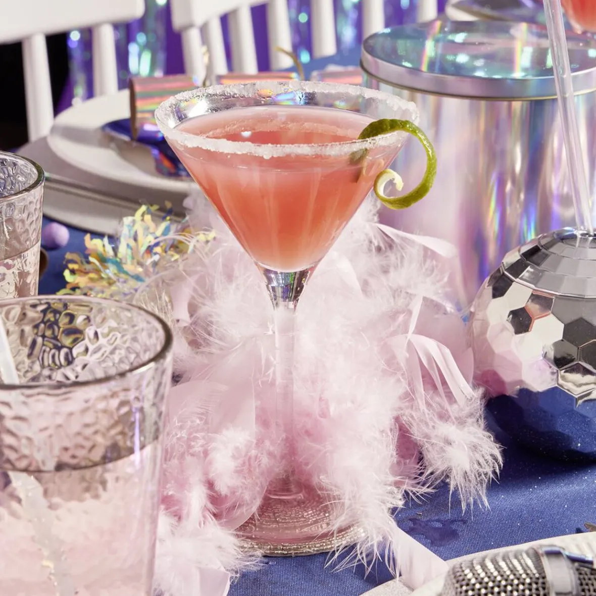 Guirlande Boa plumes roses Noël romance-Gifi