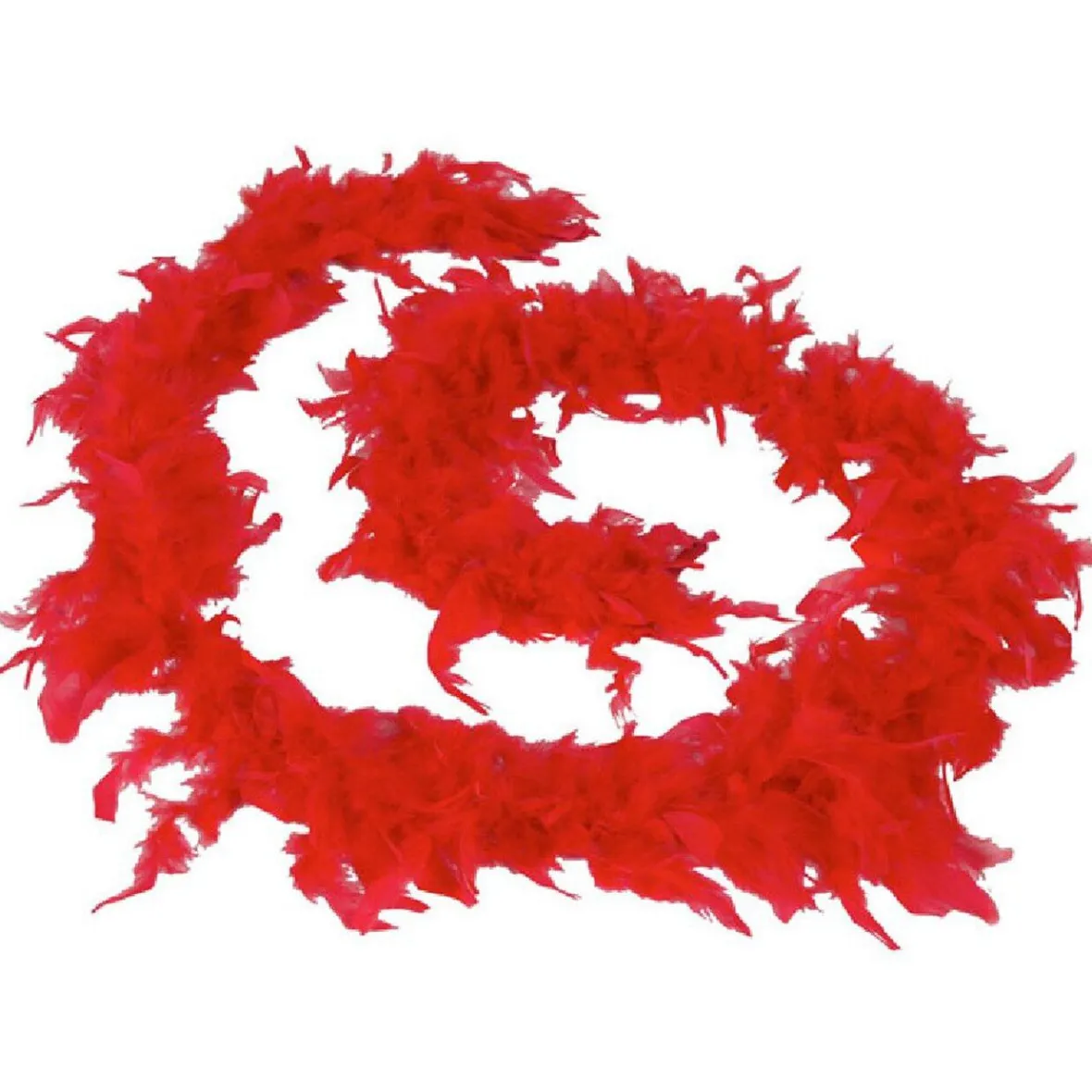 Guirlande boa plumes rouges 1,8 m-Gifi
