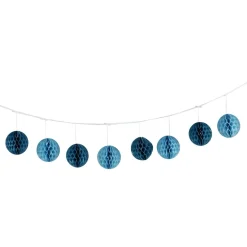Guirlande boule en papier bleu-Gifi New