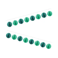 Guirlande boule papier vert 4 m-Gifi Hot