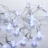 Guirlande boules lumineuses solaire blanc froid clignotant fixe 5,8 m-Gifi Best
