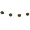 Guirlande de 15 boules en papier dorées 5 m-Gifi New