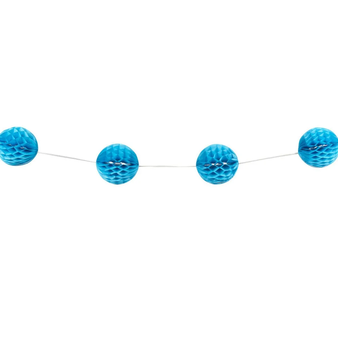 Guirlande de 15 boules en papier bleues turquoise 5 m-Gifi Best