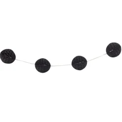 Guirlande de 15 boules en papier noires 5 m-Gifi Hot