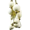 Guirlande de boules en mousse blanche et dorée L120 cm-Gifi Outlet