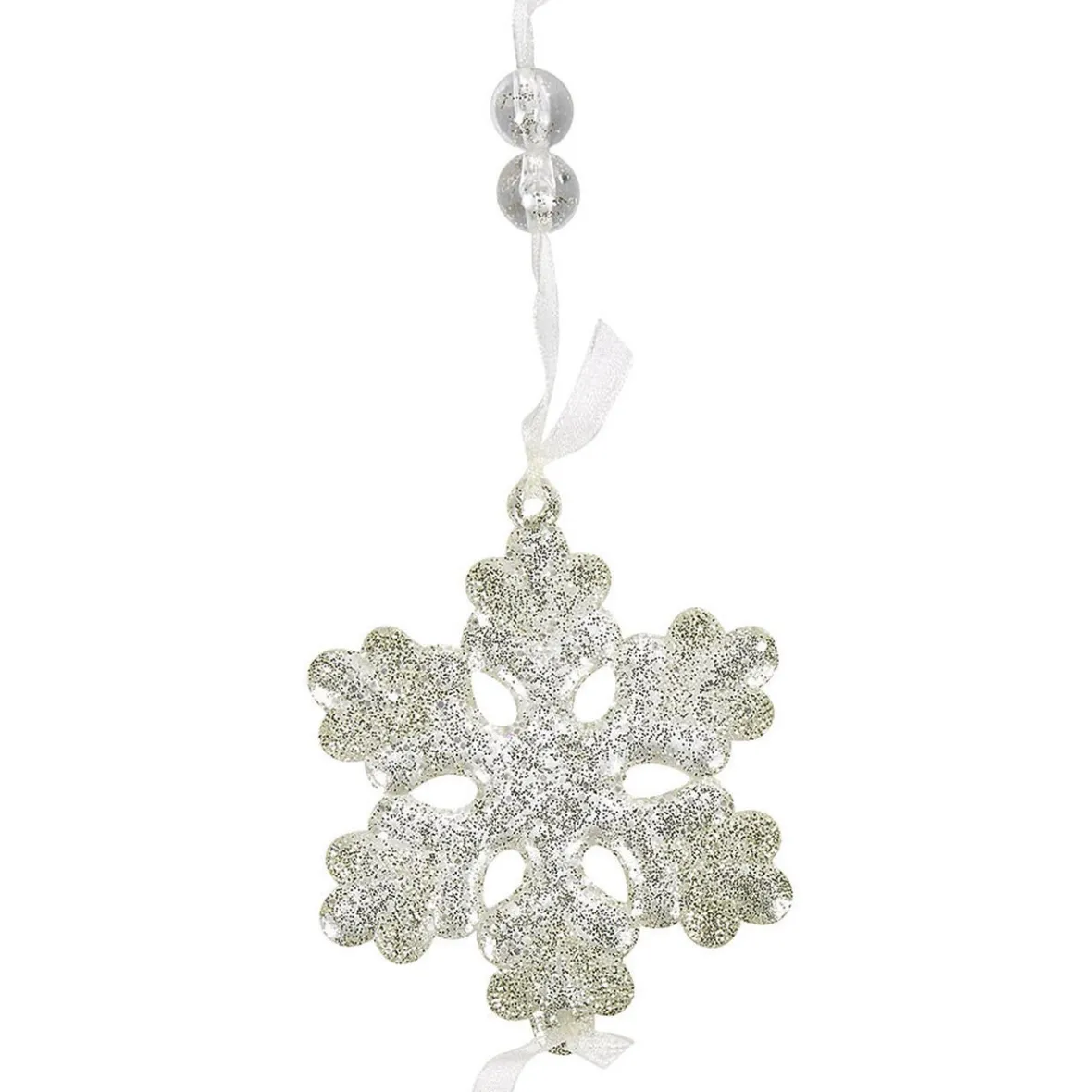 Guirlande de flocons en acrylique doré fil argenté-Gifi Sale