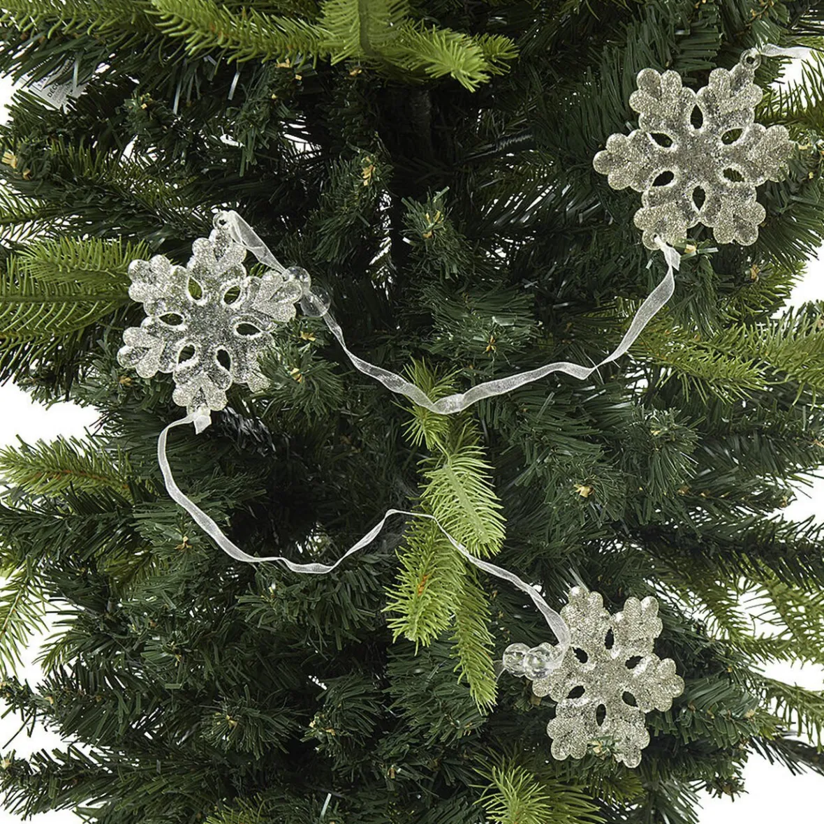 Guirlande de flocons en acrylique doré fil argenté-Gifi Sale