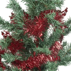 Guirlande de Noël à brins rouge scintillant L 3 m-Gifi New