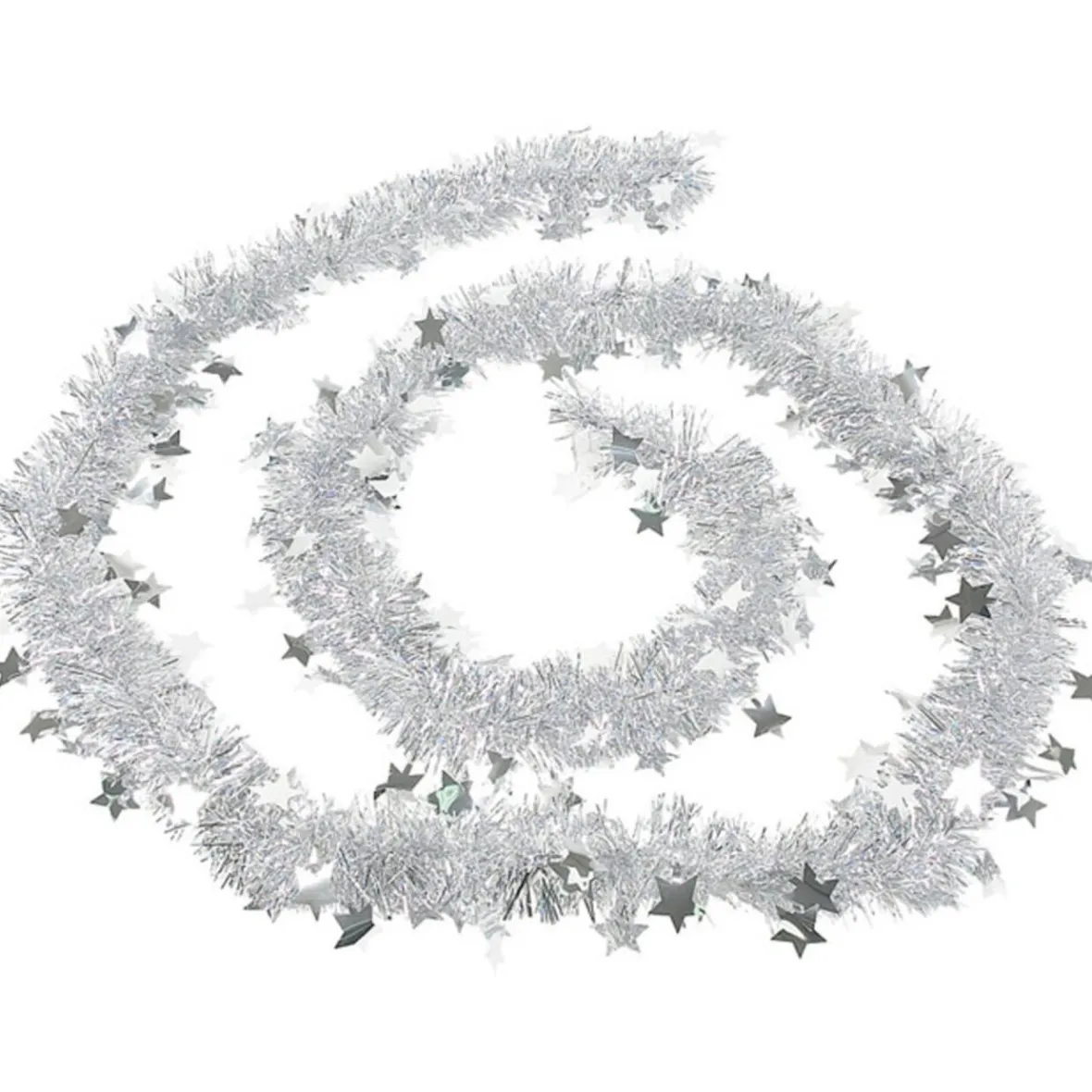 Guirlande de Noël argentée 3 m-Gifi Discount