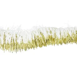 Guirlande de Noël blanche dorée 1,8 m-Gifi Outlet