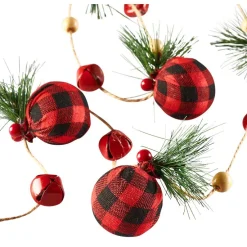 Guirlande de Noël boules rouges 1,80 m-Gifi Best