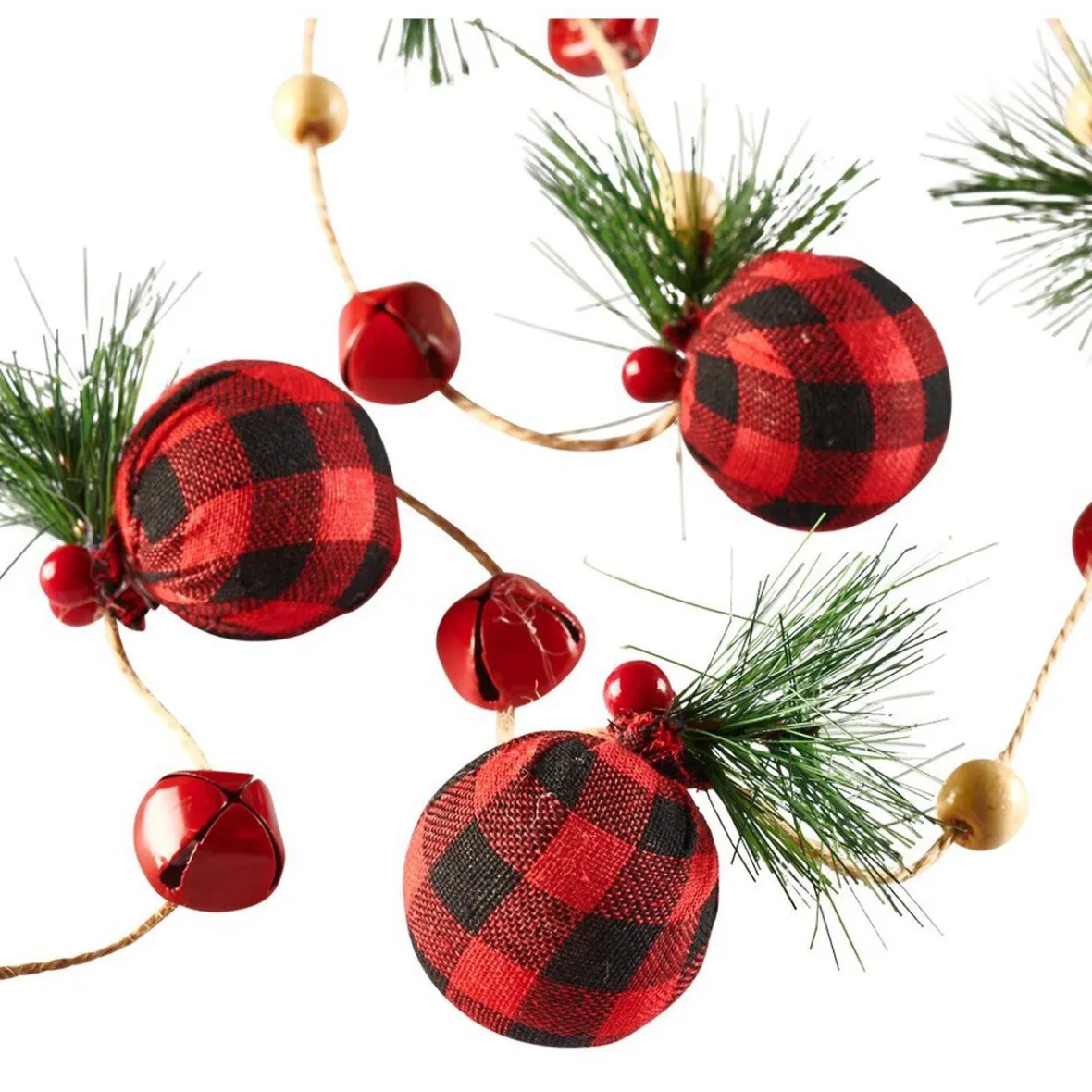 Guirlande de Noël boules rouges 1,80 m-Gifi Best