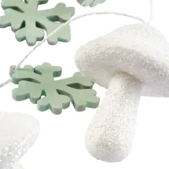 Guirlande de Noël champignons et flocons 1,80 m-Gifi