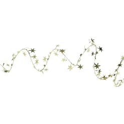 Guirlande de Noël dorée avec étoiles scintillantes-Gifi Clearance