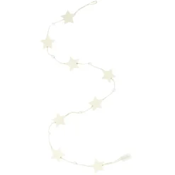 Guirlande de Noël en bois clair-Gifi New