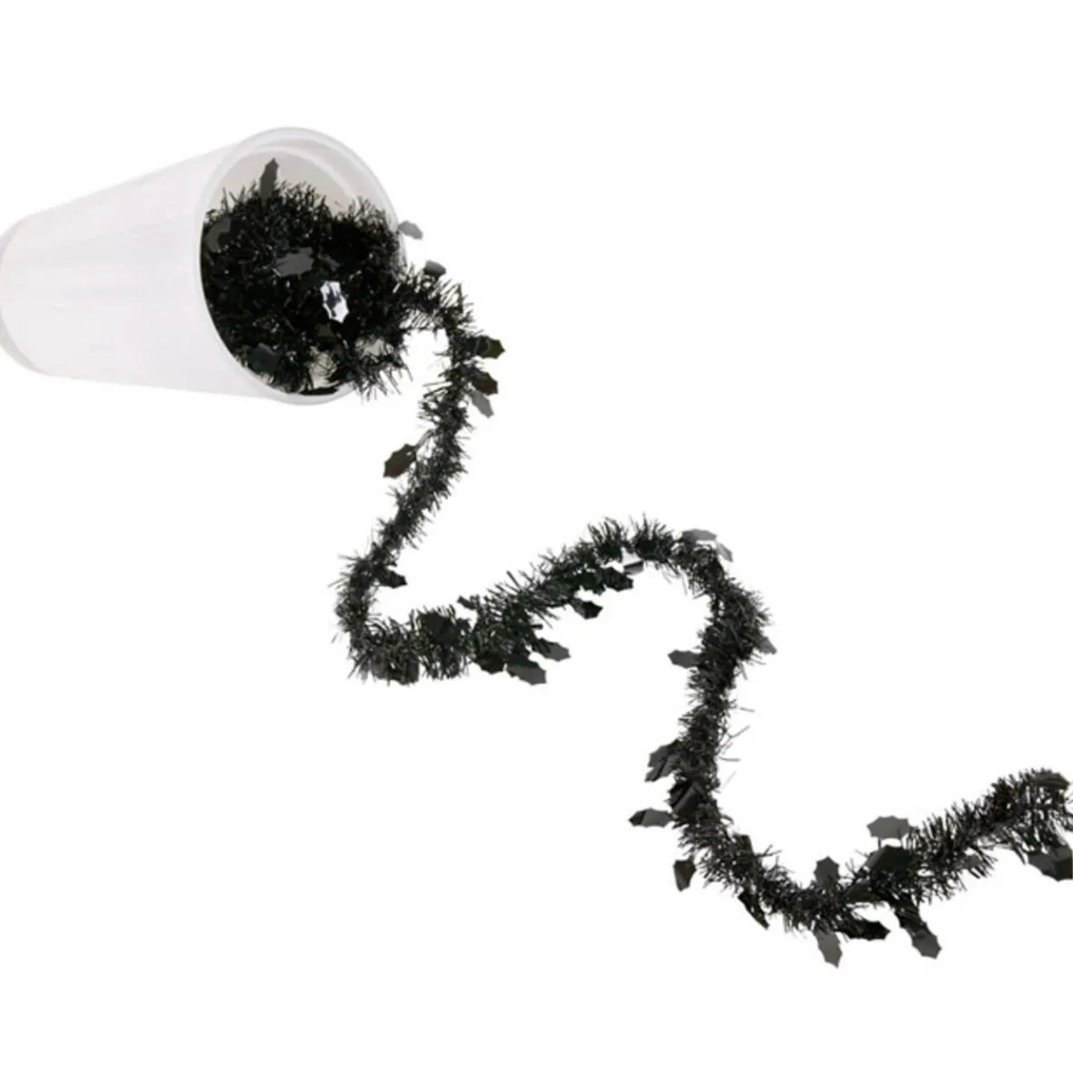 Guirlande de Noël noire 2 m-Gifi Hot