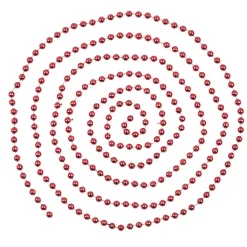 Guirlande de Noël perle rouge 2,7 m-Gifi New