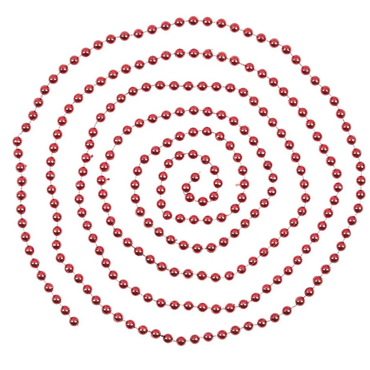 Guirlande de Noël perle rouge 2,7 m-Gifi New