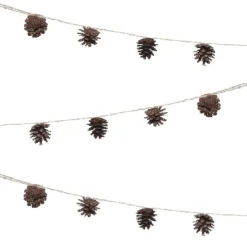Guirlande de Noël pommes de pin-Gifi Discount