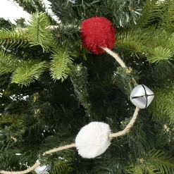 Guirlande de Noël pompons et clochettes-Gifi New