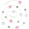 Guirlande de Noël pompons et clochettes 1m40-Gifi Discount