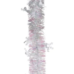 Guirlande de Noël rose argentée 2 m-Gifi Clearance