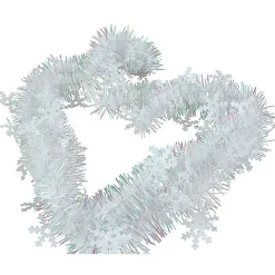 Guirlande de Noël rose argentée 2 m-Gifi Clearance