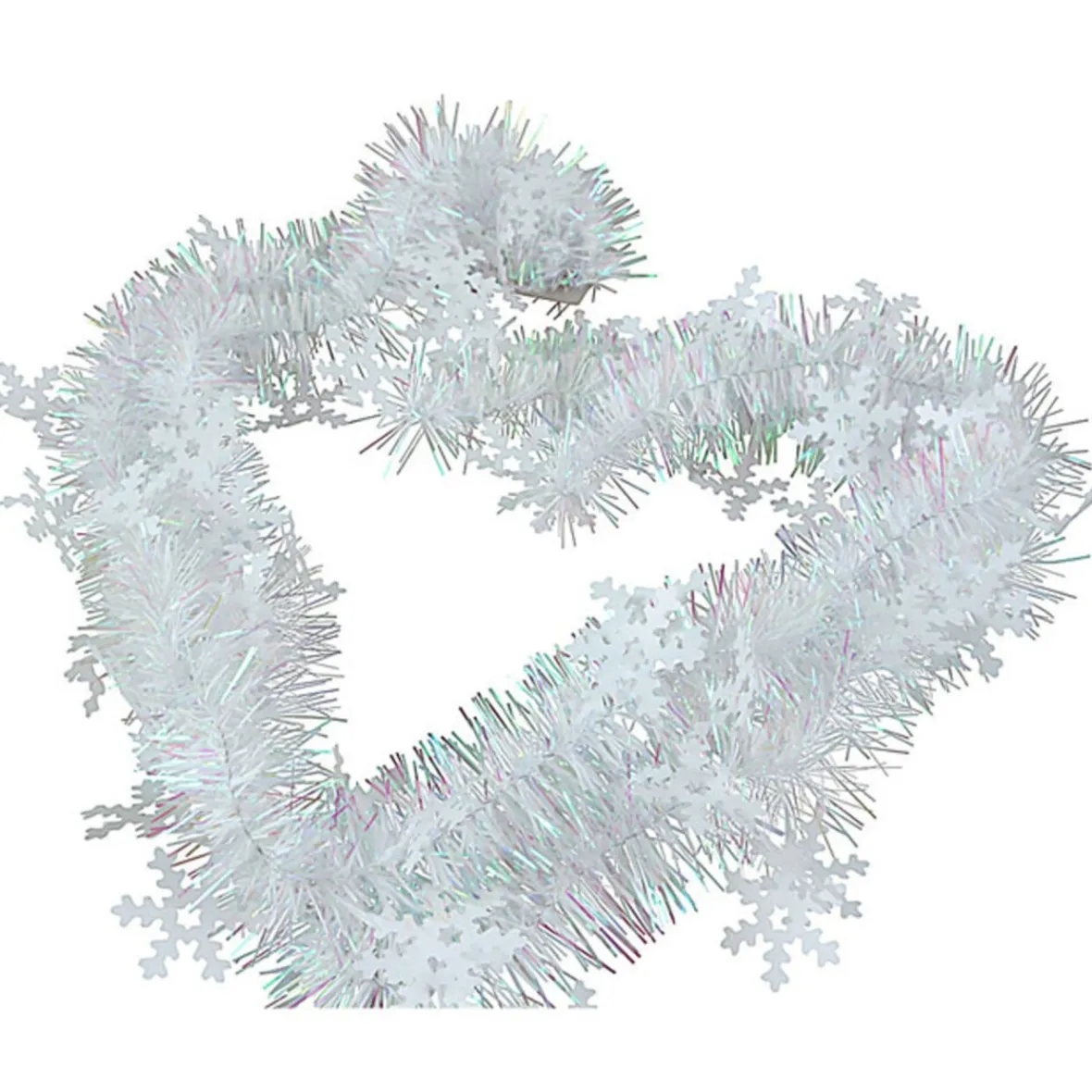 Guirlande de Noël rose argentée 2 m-Gifi Clearance