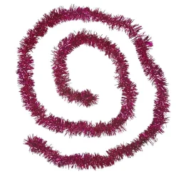 Guirlande de Noël rose fuchsia 2 m-Gifi Best
