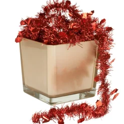 Guirlande de Noël rouge 2 m-Gifi Outlet