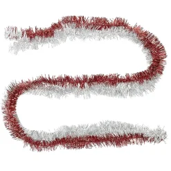 Guirlande de Noël rouge argentée 1,8 m-Gifi Best