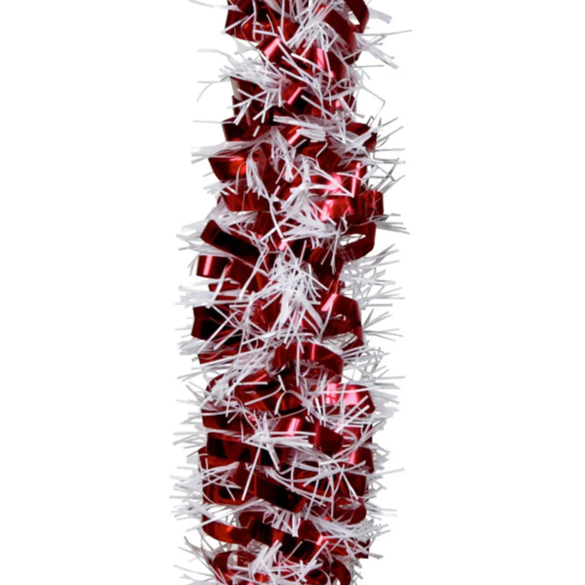 Guirlande de Noël rouge blanche 2 m-Gifi Outlet