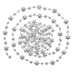 Guirlande de Noël étoile argentée 4,5 m-Gifi Outlet