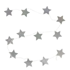 Guirlande de Noël étoiles en bois argenté-Gifi Online