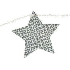 Guirlande de Noël étoiles en bois argenté-Gifi Online