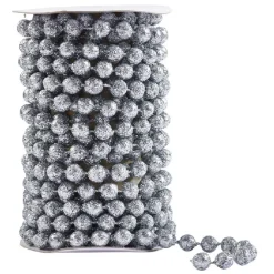 Guirlande de perles argentées 500 cm-Gifi