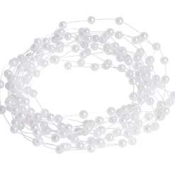 Guirlande de perles blanches 3 m-Gifi New