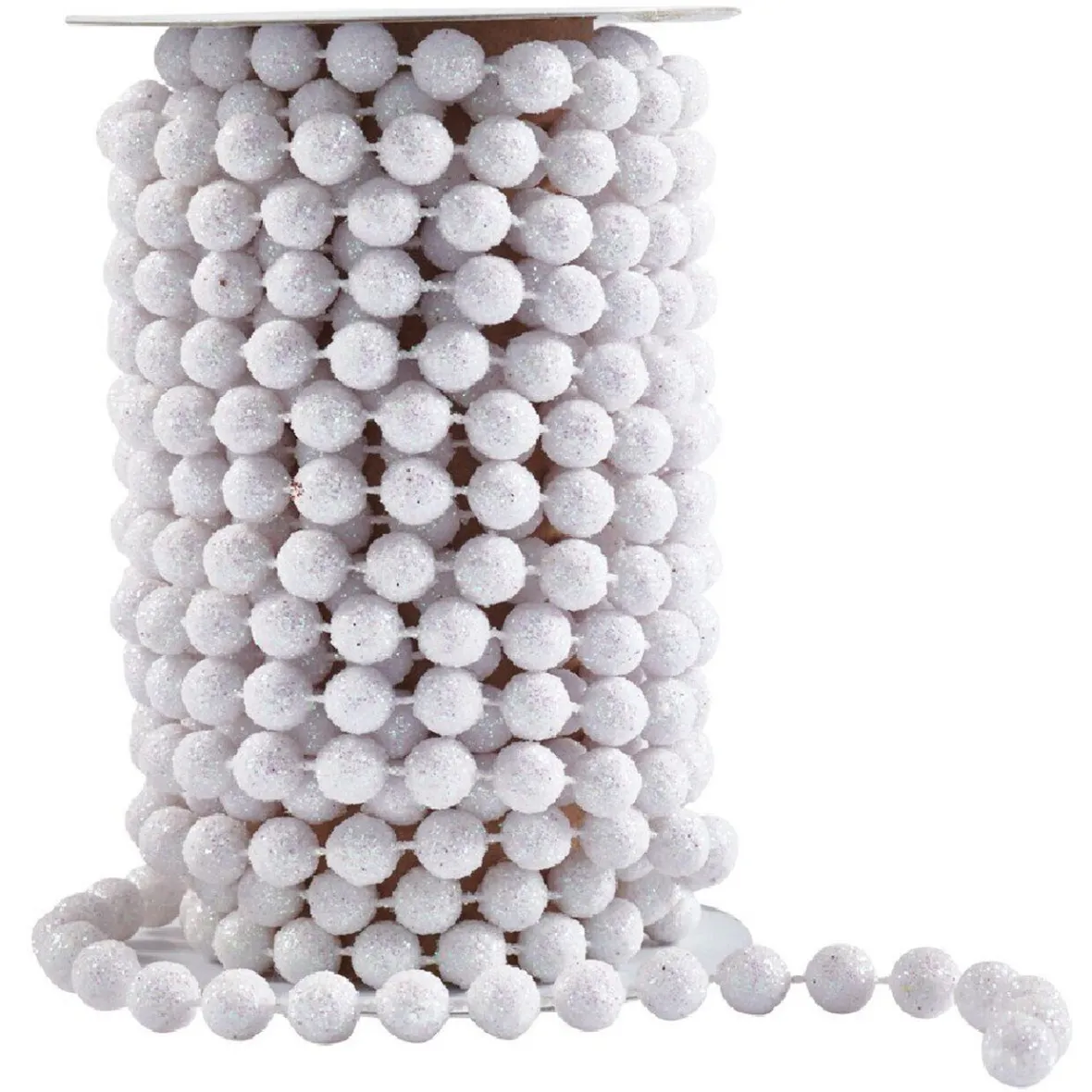 Guirlande de perles blanches 500 cm-Gifi Sale