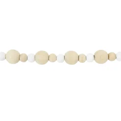 Guirlande de perles en bois beige naturel-Gifi Hot