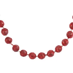 Guirlande de perles rouges 500 cm-Gifi Discount