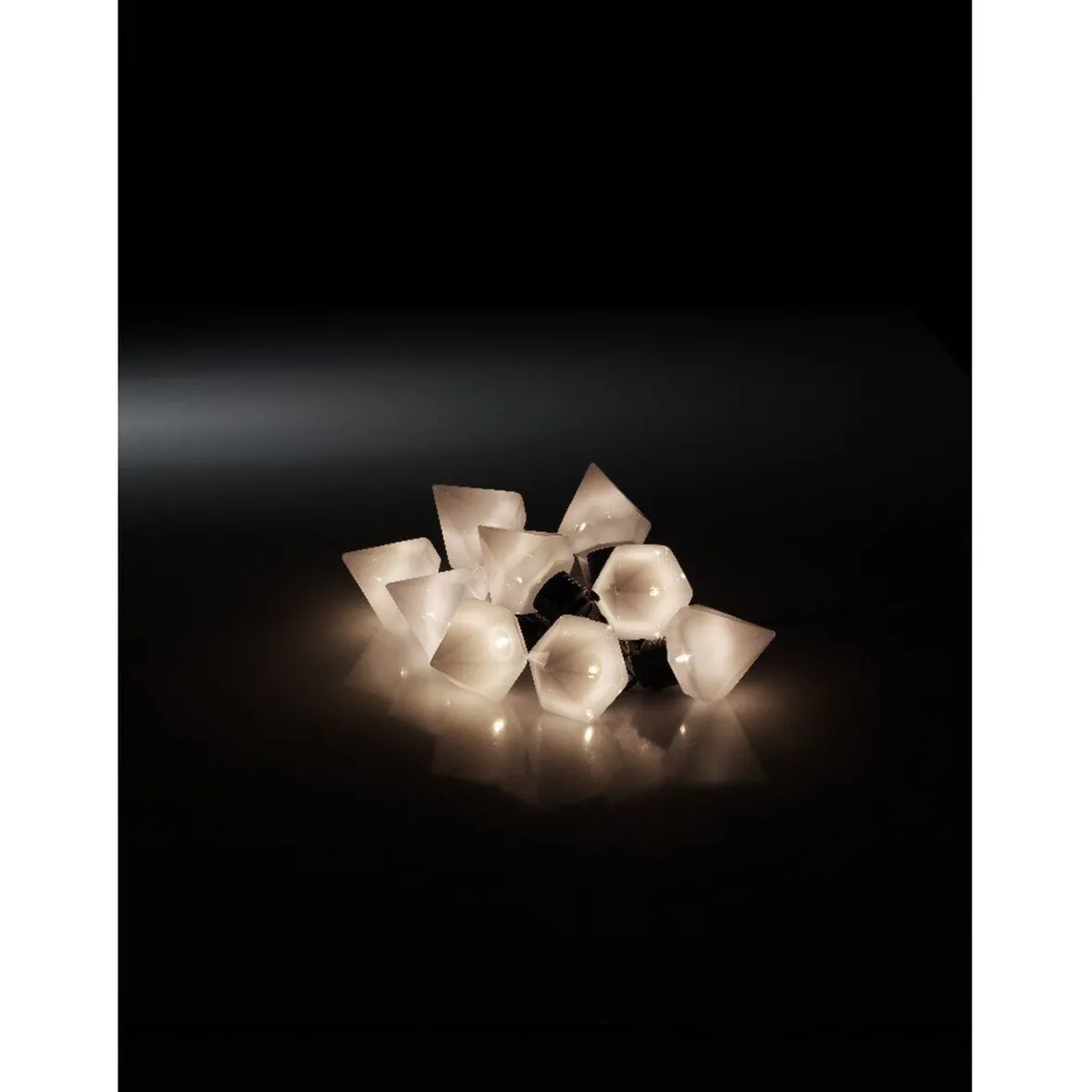 Guirlande diamants lumineuse extérieur 10 LED-Gifi Outlet
